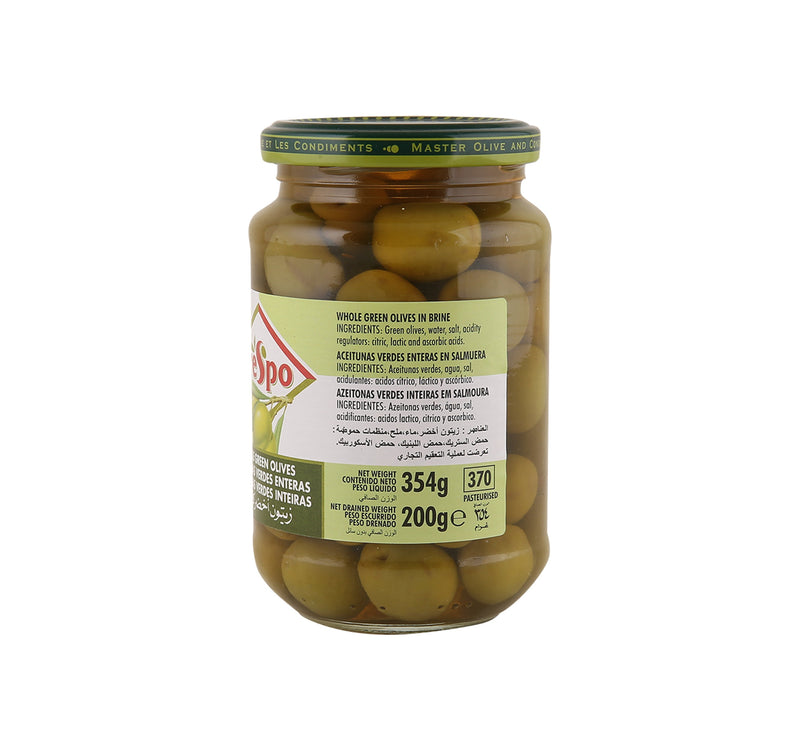 Crespo Whole Green Olives 200 g