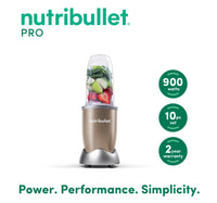 NutriBullet Multi-Function High Speed Blender, 900 W, 7 Piece Accessories, Copper Gold, NB9-1012