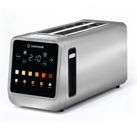 Nurtricook 4 Slice Stainless Steel Digital Toaster, 1450W, NC-TS401