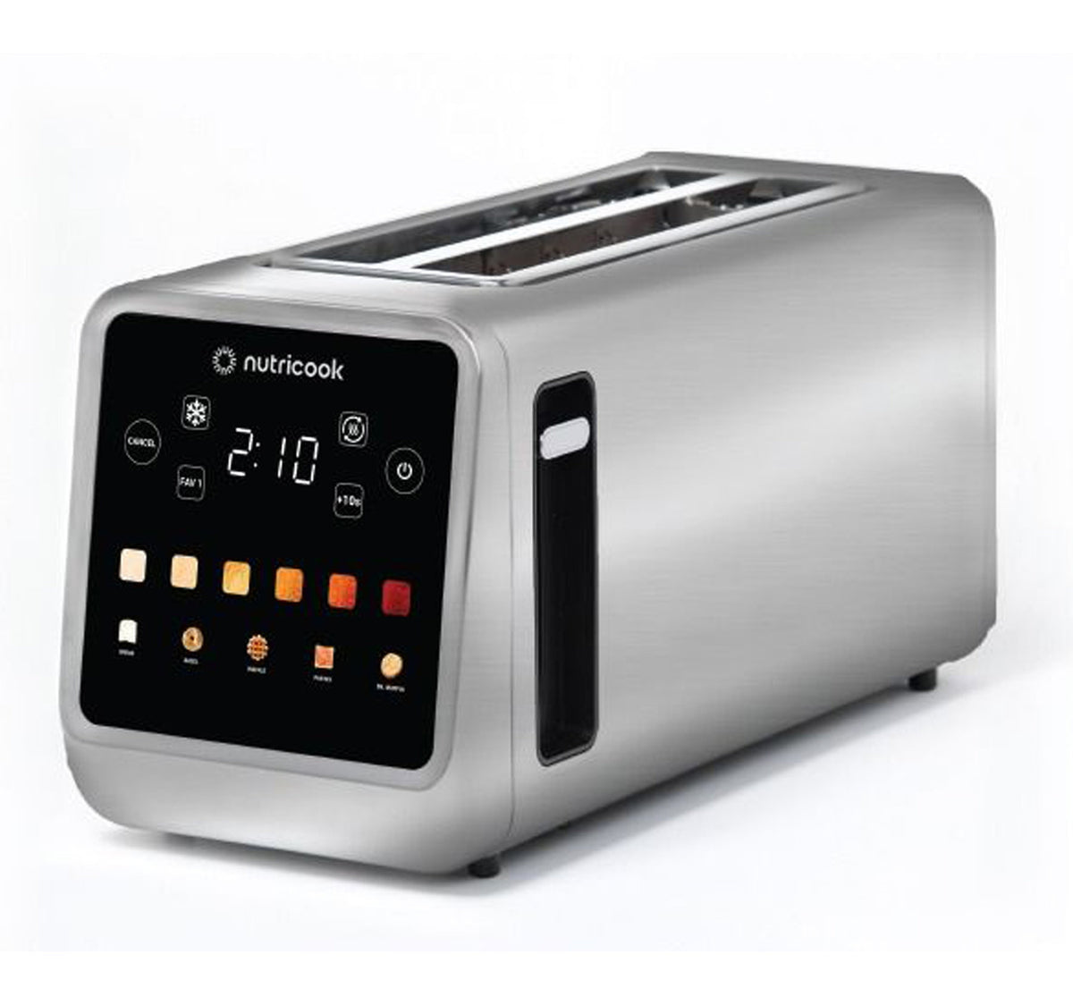 Nurtricook 4 Slice Stainless Steel Digital Toaster, 1450W, NC-TS401