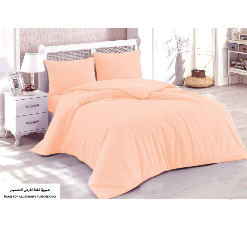 Homewell Quilt Cover King 3pc Set Peach
