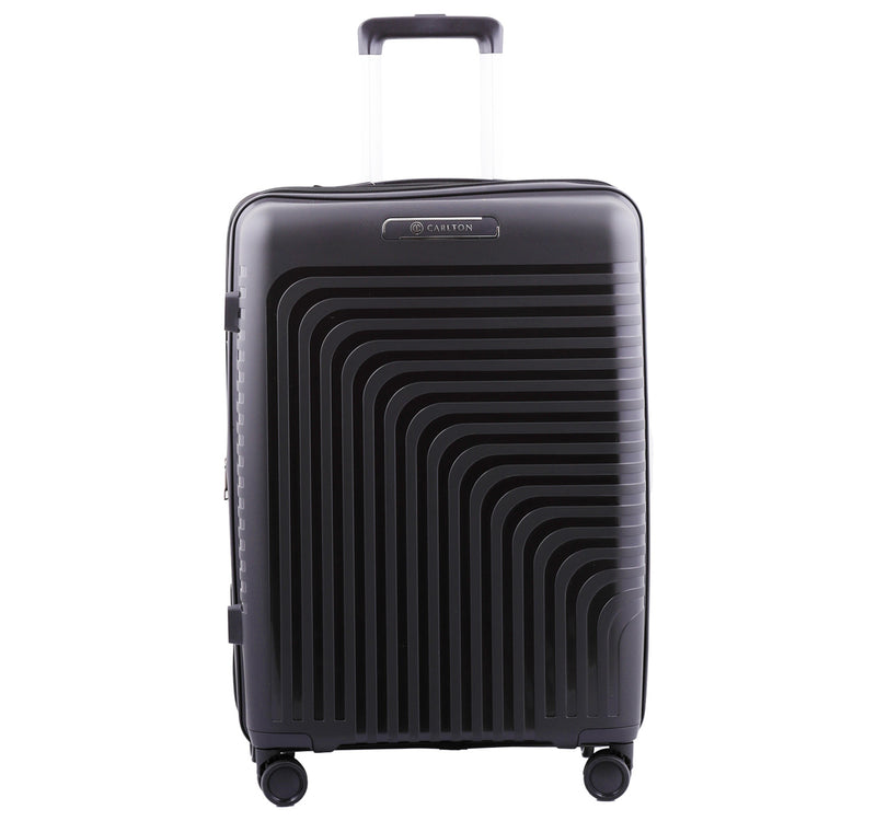 Carlton Wego 4 Double Wheel Hard Trolley, 65 cm, Black