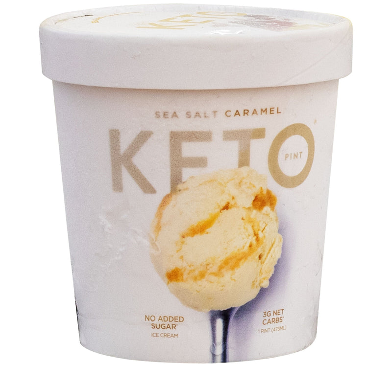 Keto Pint No Added Sugar Sea Salt Caramel Ice Cream 473 ml Lulu Hypermarket