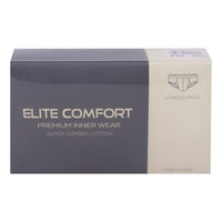 Elite Comfort Combed Cotton Men's Brief, M, 4 pcs, Assorted
