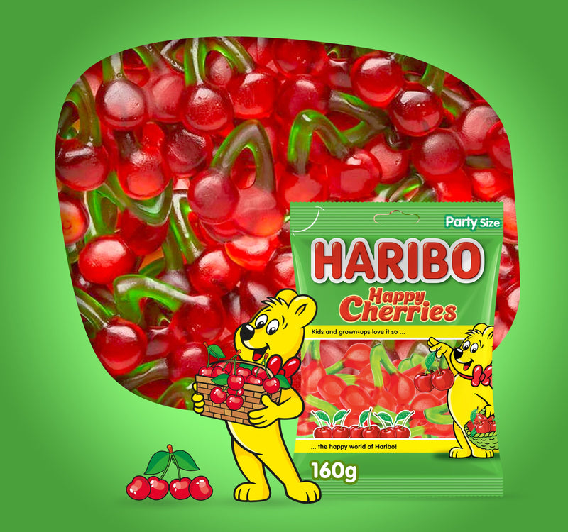 Haribo Happy Cherries Gummy Candy 160 g