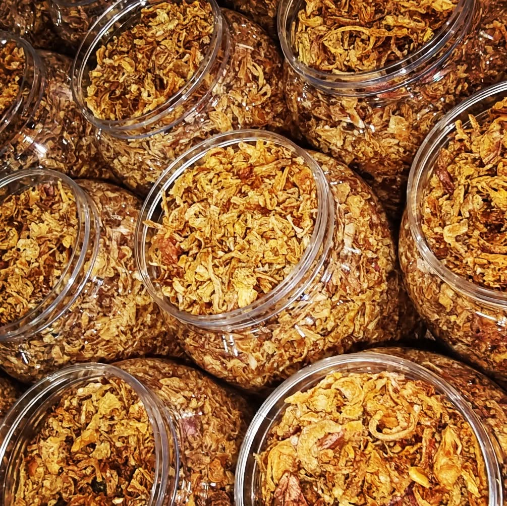 Fried dried onion slices Shefs