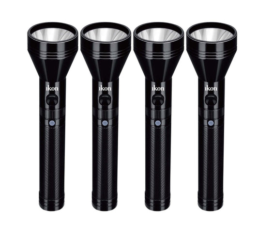 Ikon LED Rechargeable Torch Light Combo 4pc IK-TC04