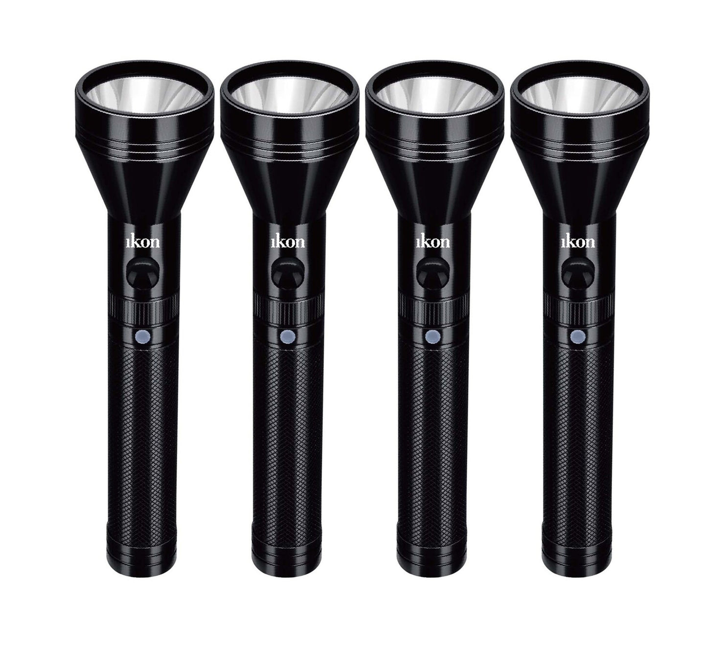 Ikon LED Rechargeable Torch Light Combo 4pc IK-TC04