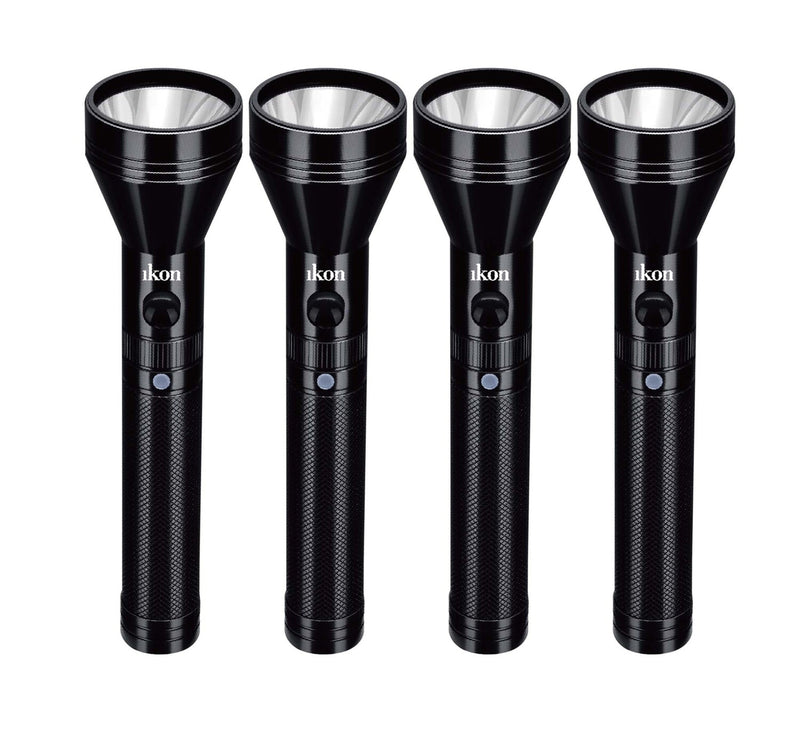 Ikon LED Rechargeable Torch Light Combo 4pc IK-TC04