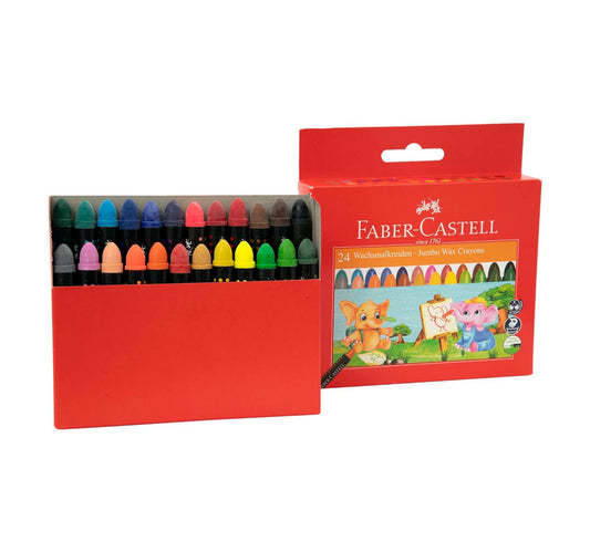 Faber-Castell Jumbo Wax Crayons 24 Pieces