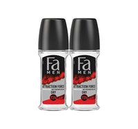 Fa Attraction Force For Men Anti-Perspirant Roll On 2 x 50 ml