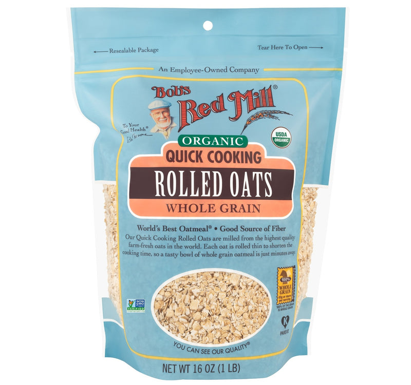 Bob's Red Mill Organic Quick Cooking Rolled Oats 453 g