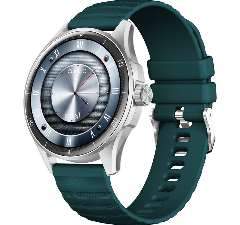 X.cell Classic 6 Smartwatch, 1.43 inches AMOLED Display, Green Lulu Hypermarket