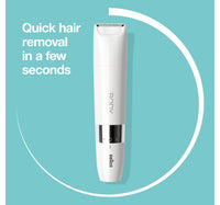 Braun BS1000 Mini Trimmer Multipurpose Trimming Comb Attachment Wet & Dry White