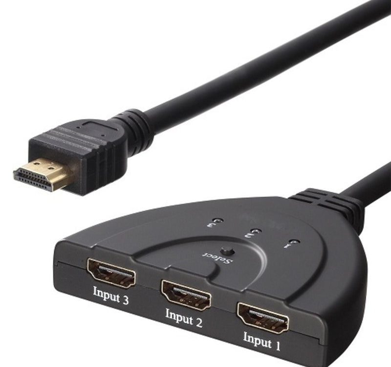 كابل تحويل من مدخل HDMI أنثى 3 إلى مخرج HDMI ذكر 1 متر HD131 من تراندز