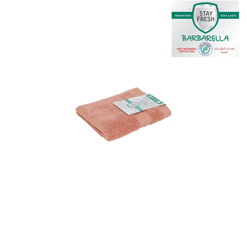 Barbarella Anti-Microbial Face Towel, 33 x 33 cm, Pink