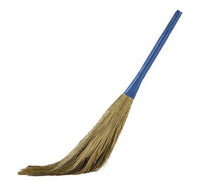 X Three Grass Broom With Stick Assorted
