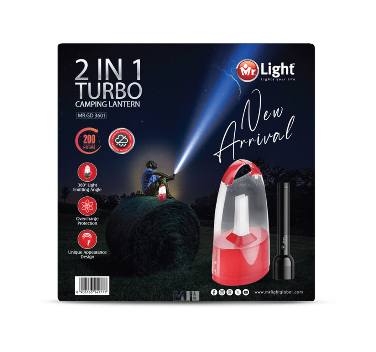 Mr.Light Emergency + Torch Combo MR.GD 3601