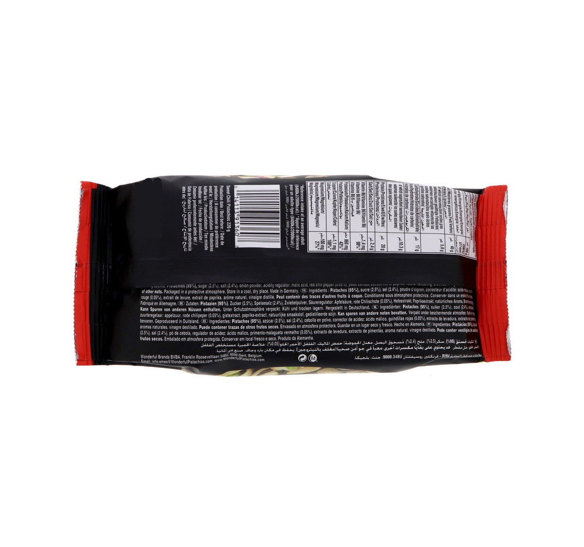 Wonderful Sweet Chili XXL Pistachios 220 g