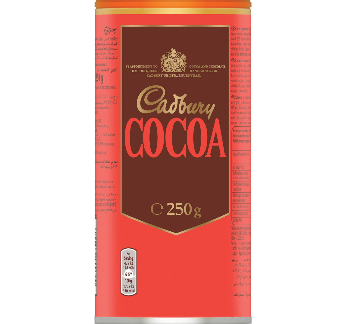 Cadbury Original Chocolate Cocoa Powder 250 g