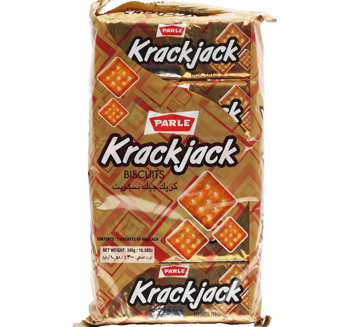 Parle Krack Jack Value Pack 5 x 60 g