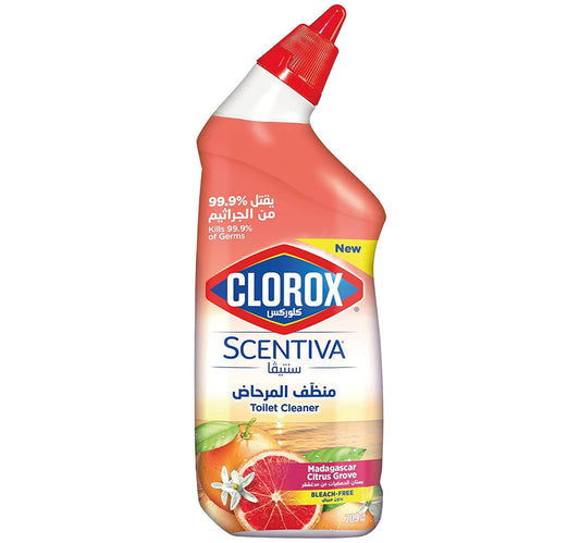 Clorox Scentiva Toilet Cleaner Madagascar Citrus Grove Bleach Free 709 ml
