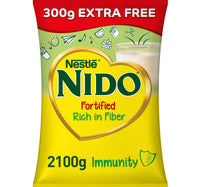 Nestle Nido Fortified Milk Powder Rich In Fiber Pouch 1800 g + 300 g