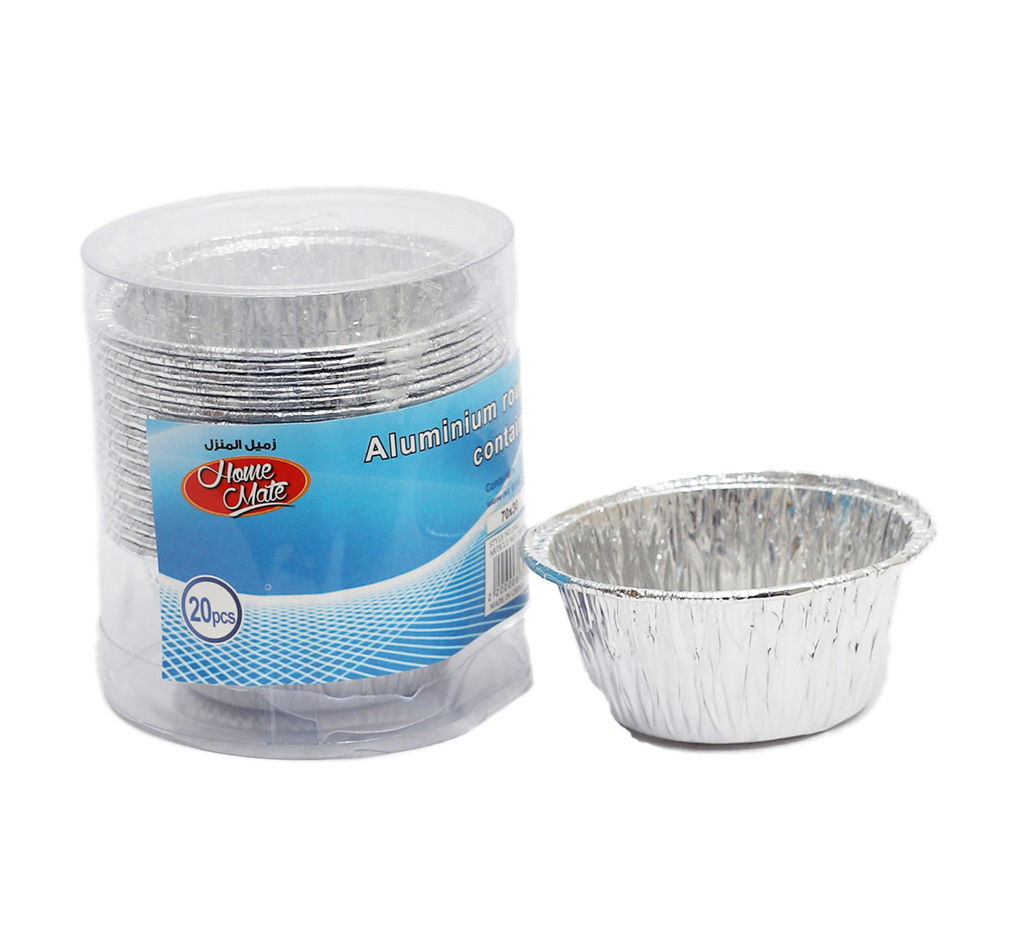Home Mate Aluminium Container Round 20pcs