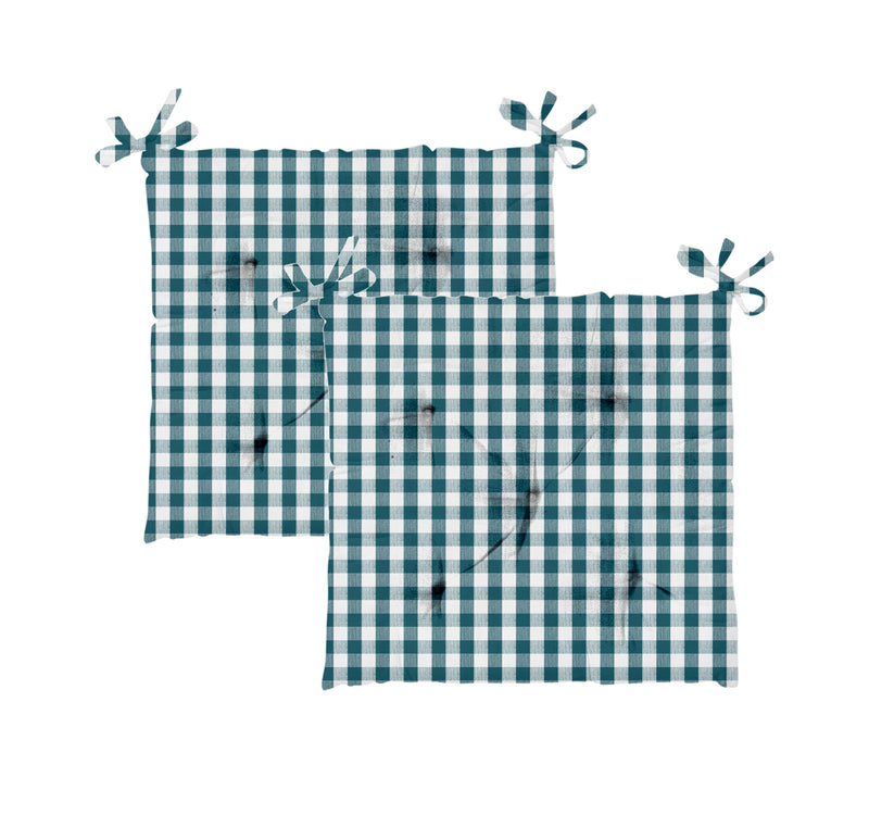 Homewell Chair Pad, 40 x 40 cm, 2 pcs, Turquiose