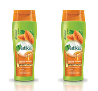 Vatika Naturals Moisture Treatment Shampoo Enriched with Almond & Honey For Dry & Frizzy Hair With Nourishing Vatika Oils 2 x 400 ml