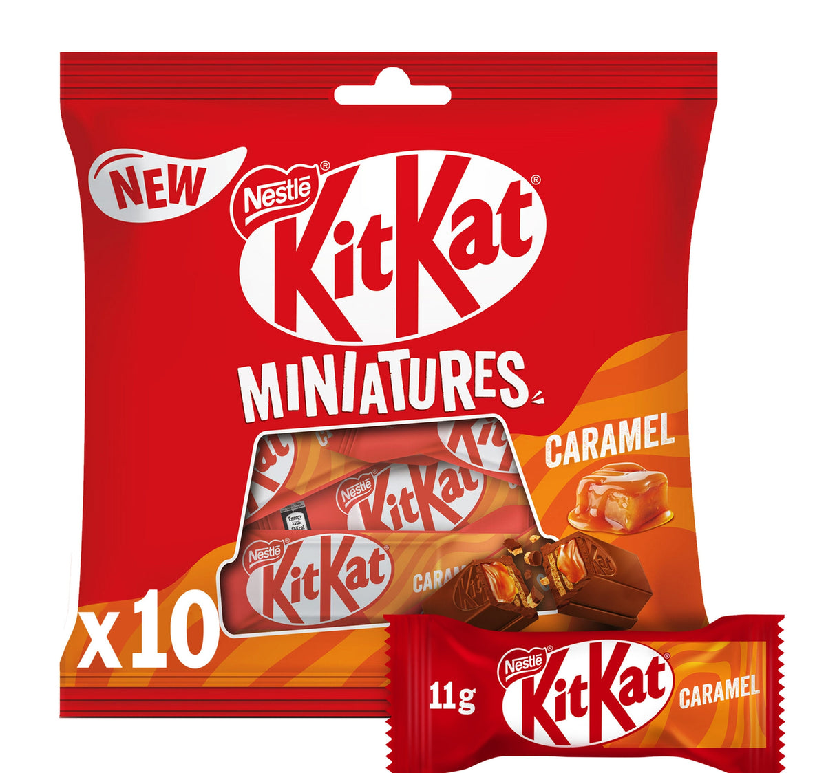 Nestle KitKat Miniatures Caramel 10pcs 110 g Lulu Hypermarket
