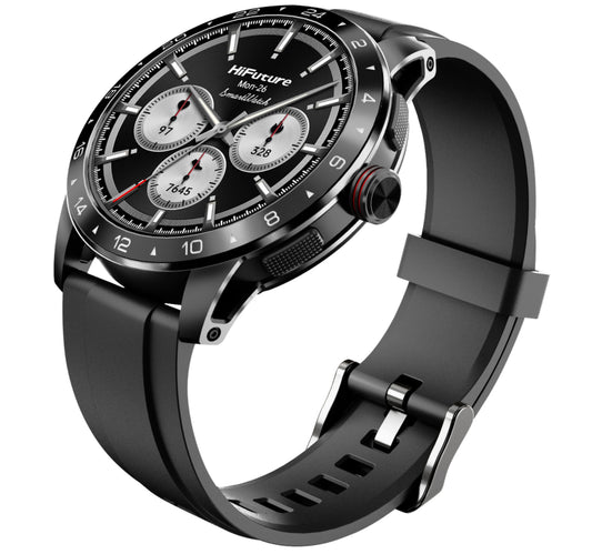 HiFuture Flex 2 Smartwatch, 1.39 inches Display, Black Lulu Hypermarket