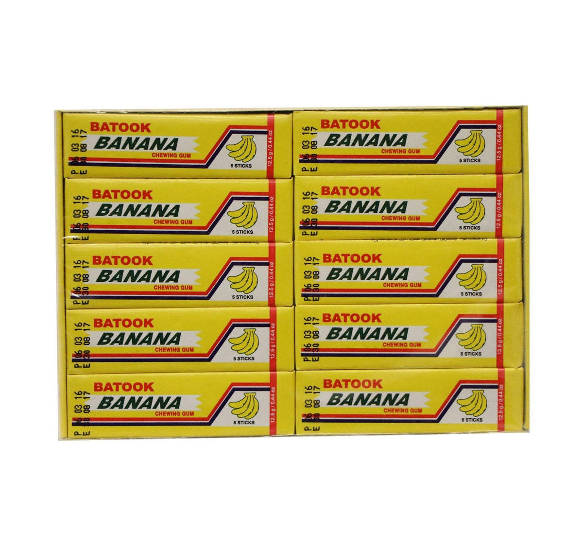 Batook Banana Chewing Gum 5 x 20 pcs