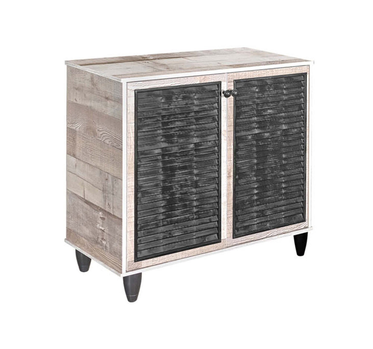 Maple Leaf Home Shoe Cabinet, 2 Door, Light Oak, 88-LO