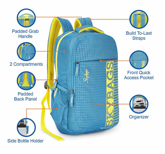 Skybags Backpack 19.5" Fuse Deep Water