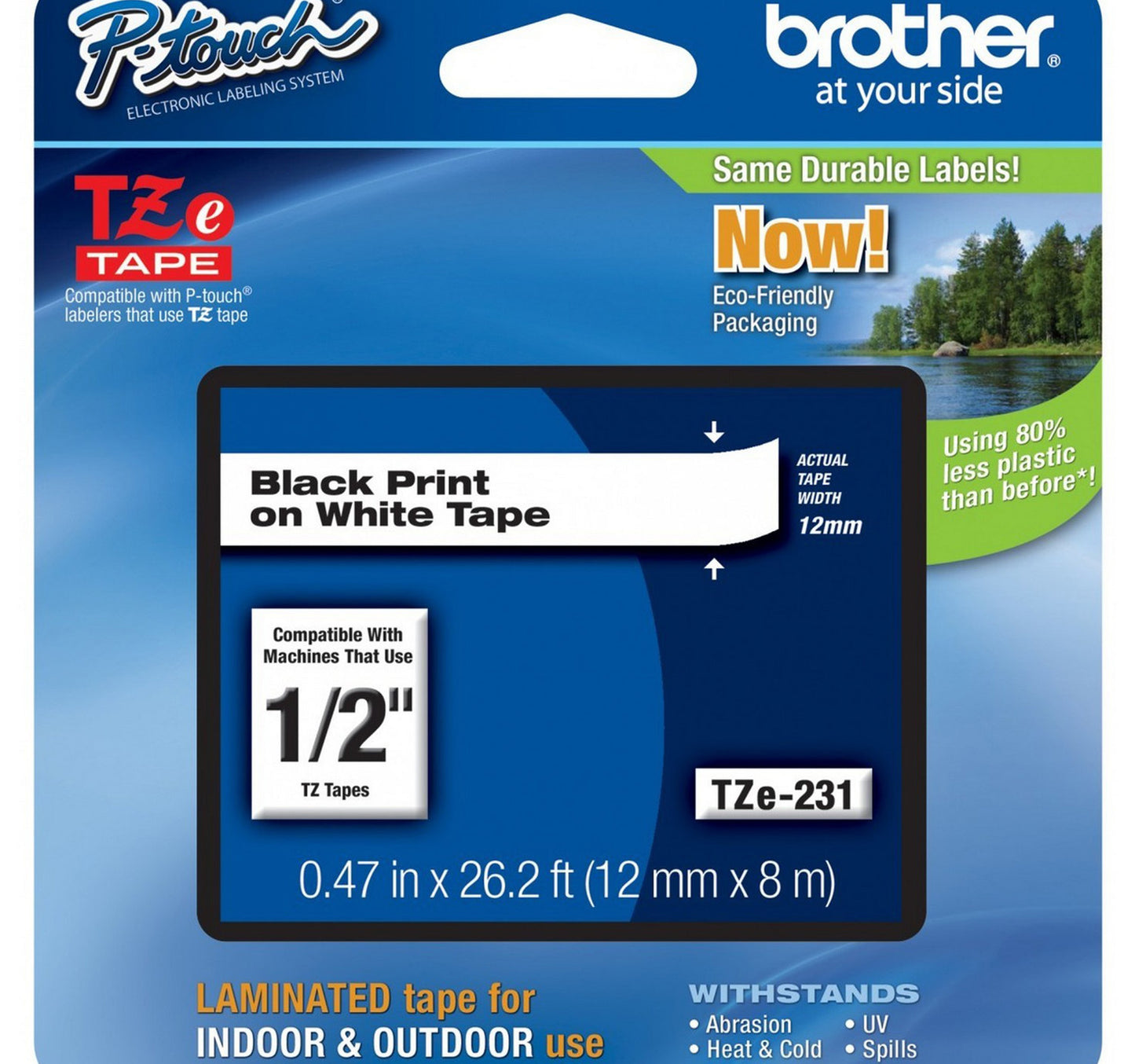 Brother Label Tape 12TZ-231 12mm