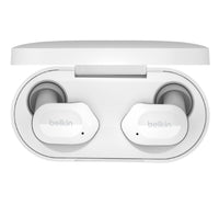 Belkin SOUNDFORM (TWS-C005)True Wireless Earbuds (Bluetooth Headphones with Noise Isolation, Touch Controls, 24 Hours Playtime, Sweatproof) Wireless Headphones, Bluetooth Earbuds,White