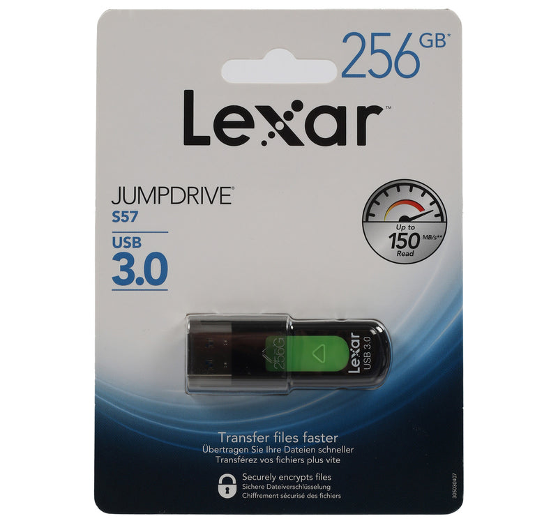 محرك أقراص Lexar Jump Drive، سعة 256 جيجابايت، S57-256ABEU