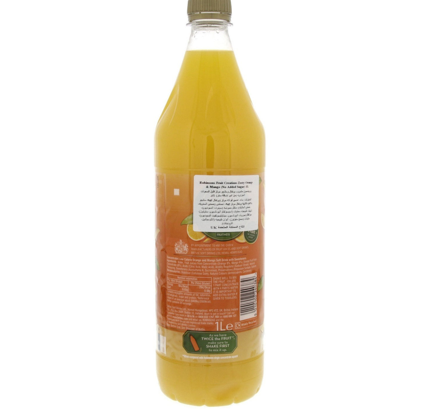 Robinsons Fruit Creations Zesty Orange And Mango 1 Litre