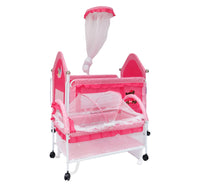 First Step Baby Steel Bed, Pink A25, 9336B