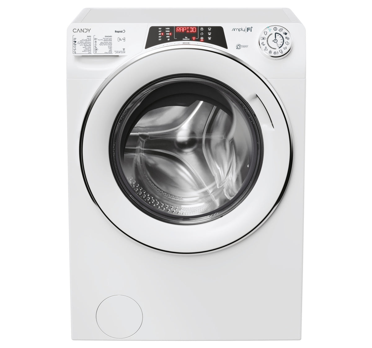 Candy Freestanding Front Load Washing Machine, 14 kg, 1400 RPM, White