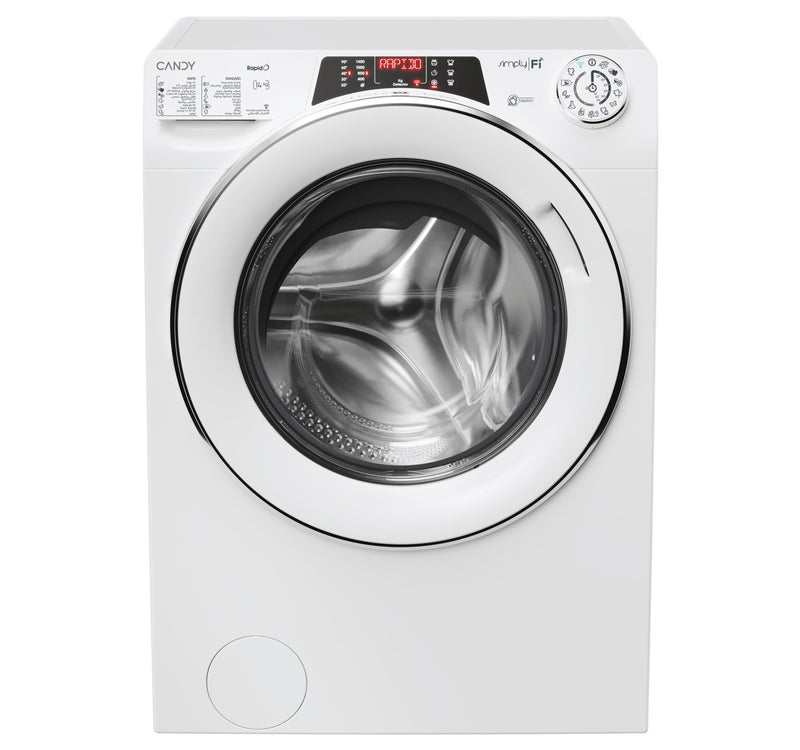 Candy Freestanding Front Load Washing Machine, 14 kg, 1400 RPM, White