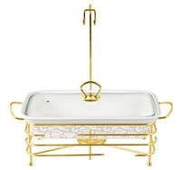 Chefline Rectangle Casserole with Warmer Rack, 15 inches, 2072