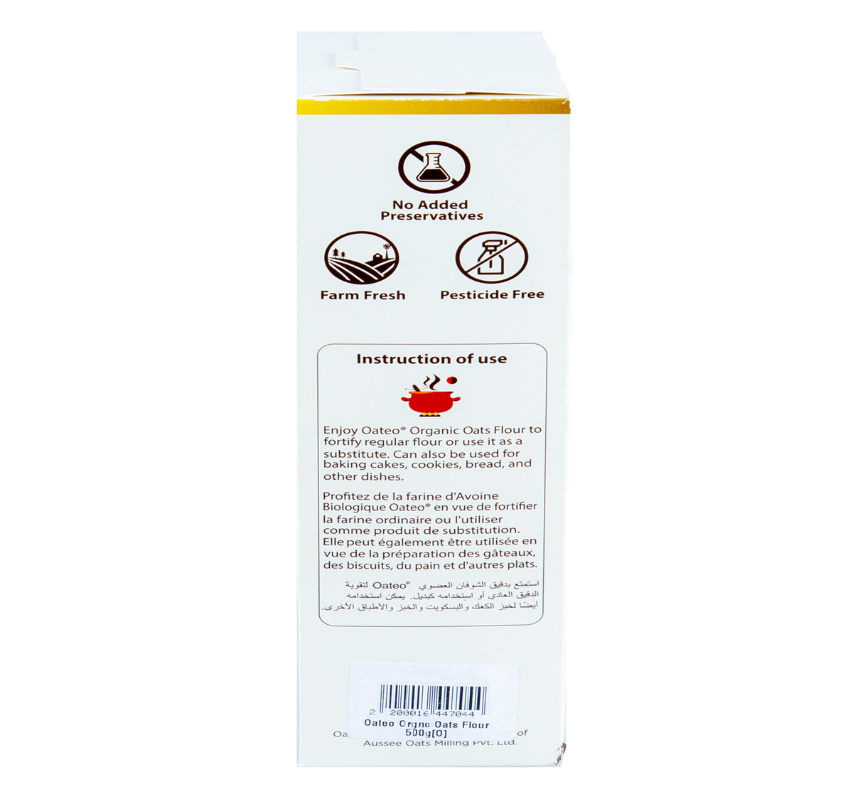 Oateo Organic Oats Flour 500 g