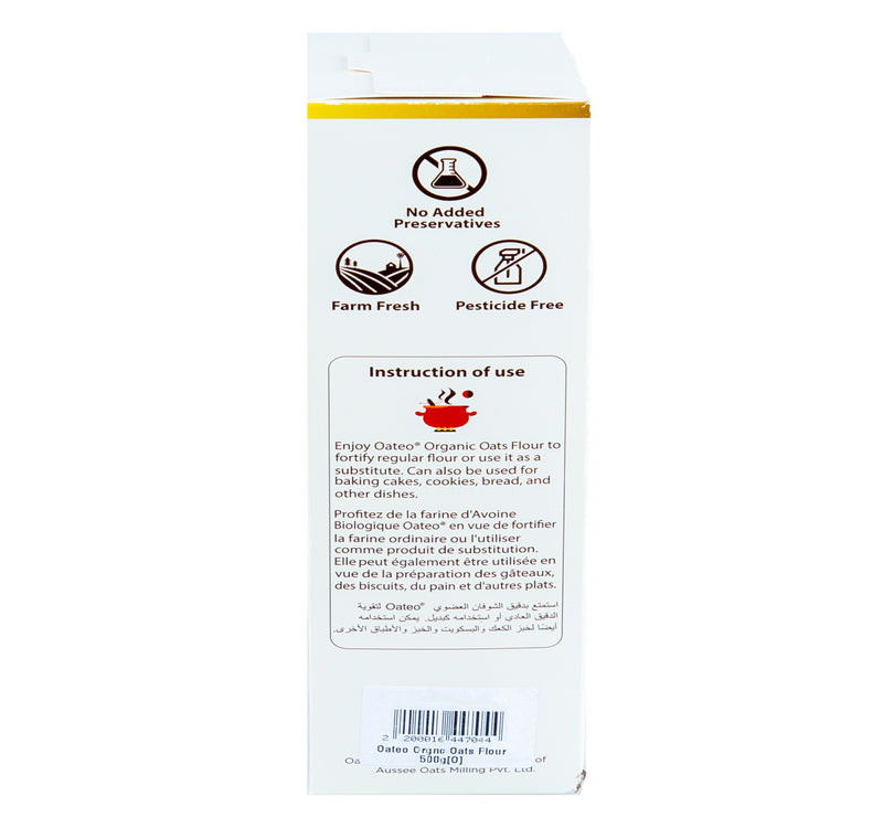 Oateo Organic Oats Flour 500 g