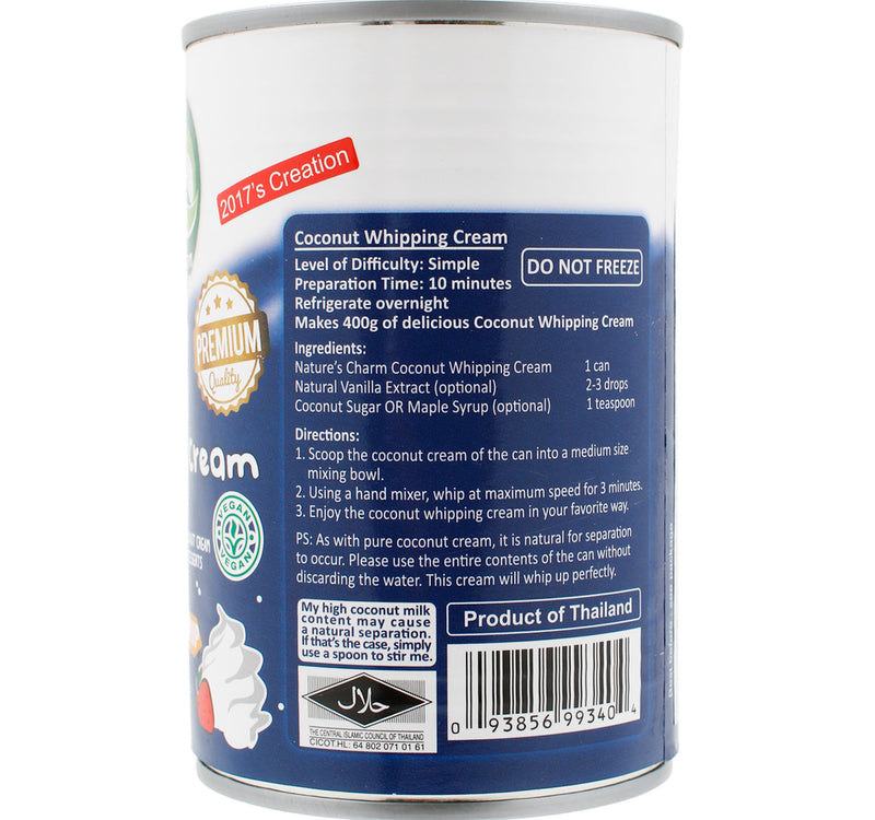 Nature's Charm Coconut Whipping Cream 400 ml