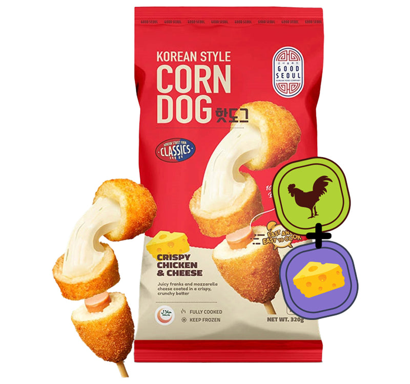 Good Seoul Korean Style Corn Dog Crispy Chicken & Cheese 320 g