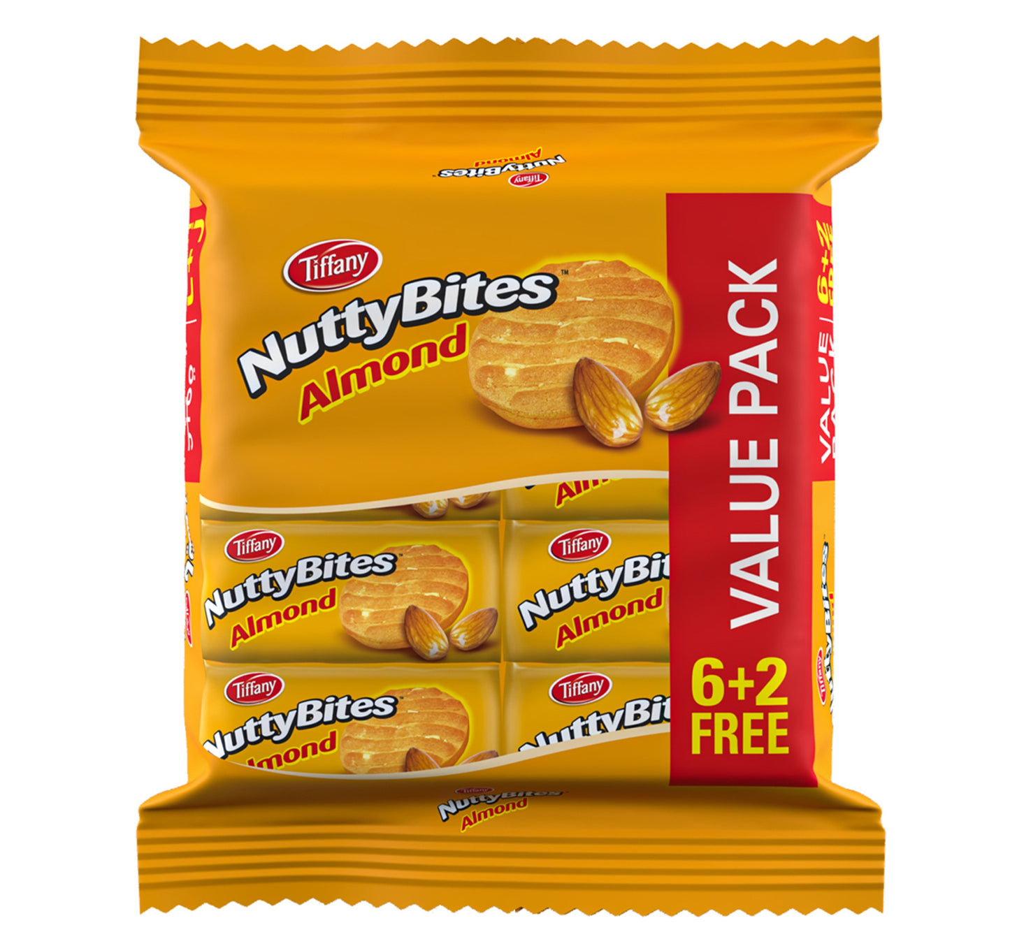 Tiffany Nutty Bites Almond 8 x 72 g