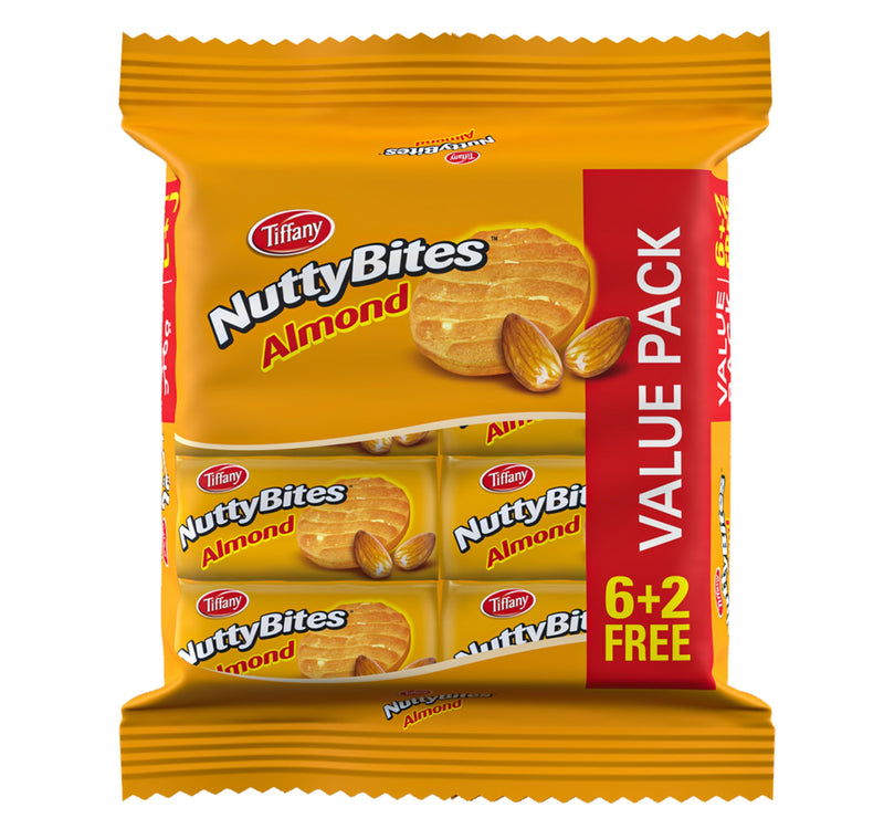 Tiffany Nutty Bites Almond 8 x 72 g