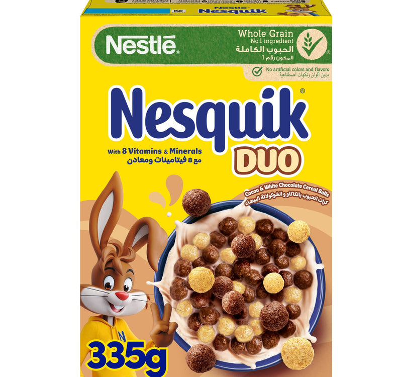 Nestle Nesquik Duo Breakfast Cereal 335 g Lulu Hypermarket